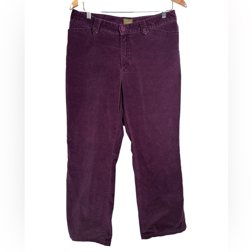 CASLON Maroon Velour Velvet Pants‎ Size 12 Holiday Party Whimsy Goth Nordstrom